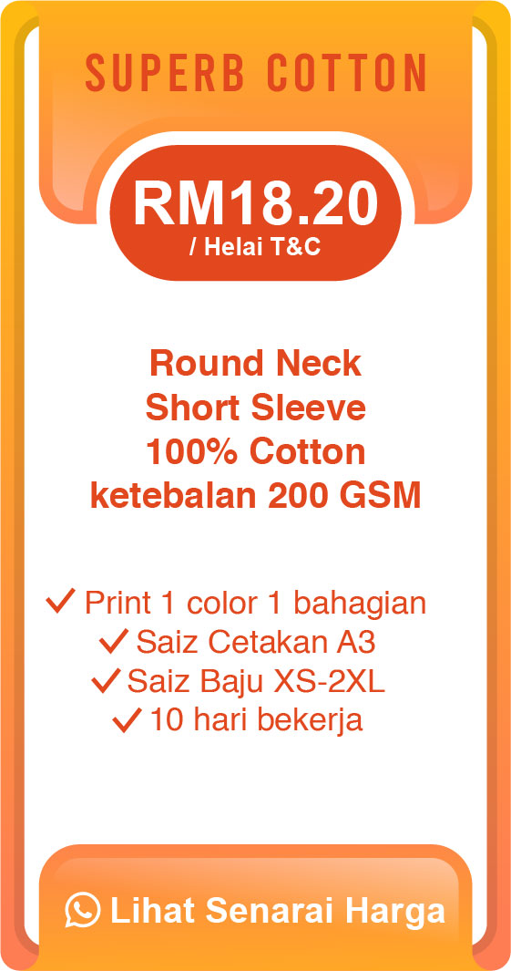 price table baju family day